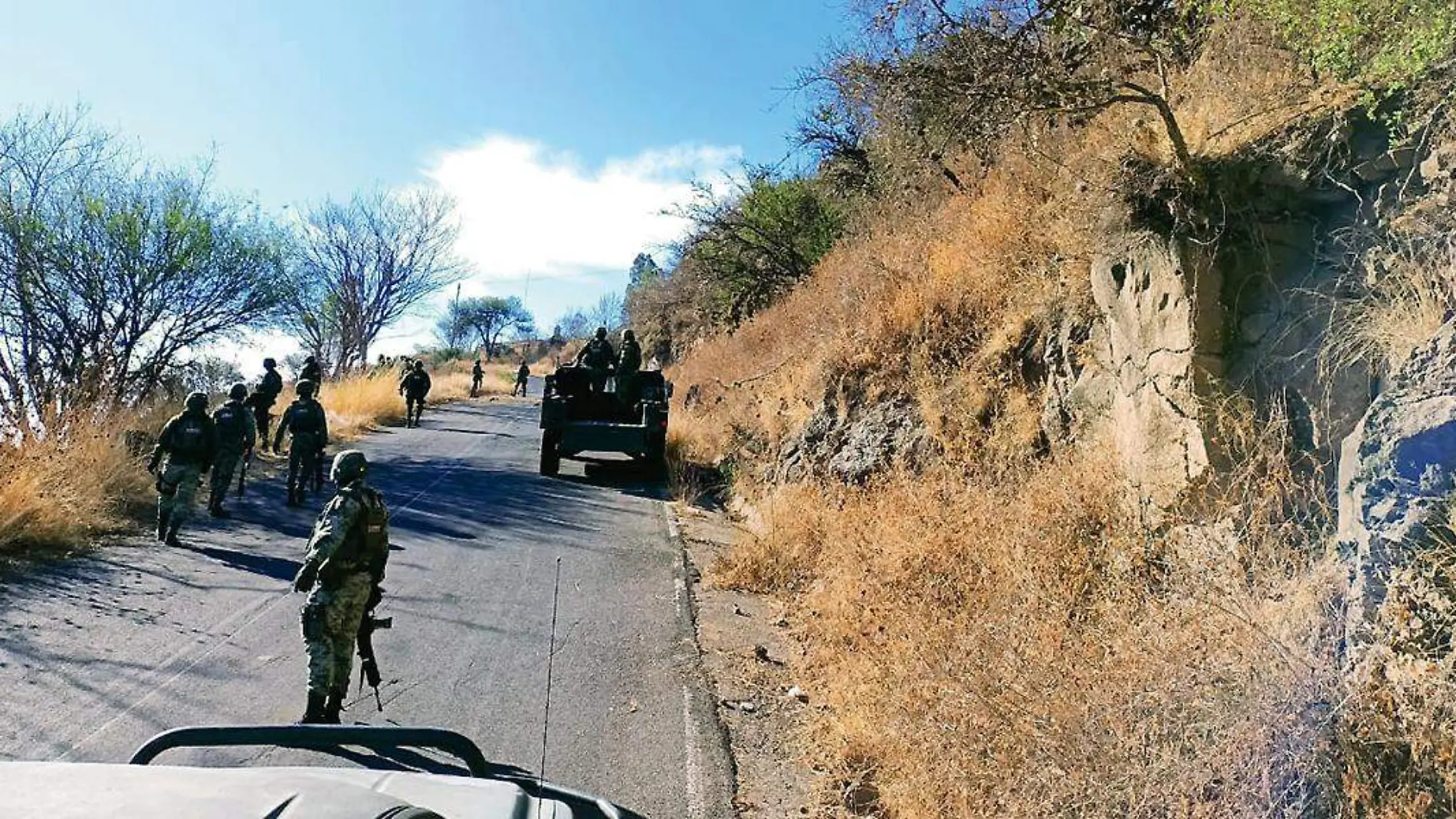 Presencia militar en Apulco, Zacatecas